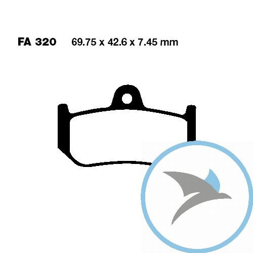 Bremsklotz Sinter HH EBC oder 7874860 - FA320HH