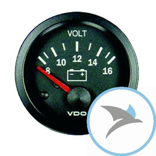 Voltmeter Vision 52MM/8-16V - 332-010-003K