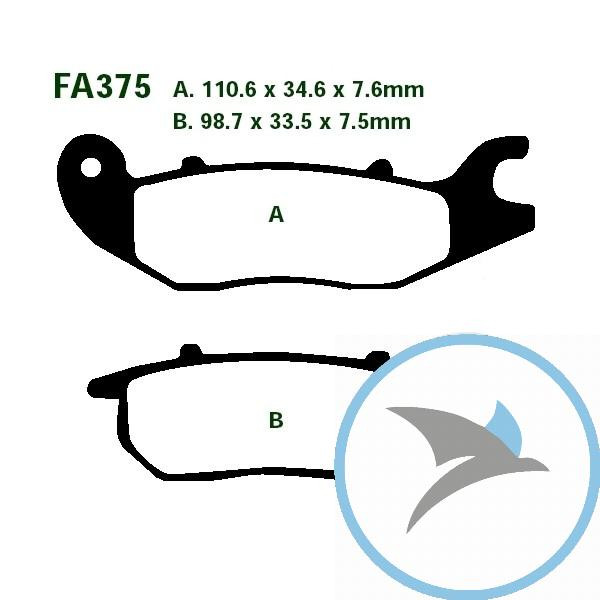 Bremsklotz Sinter HH EBC - FA375HH