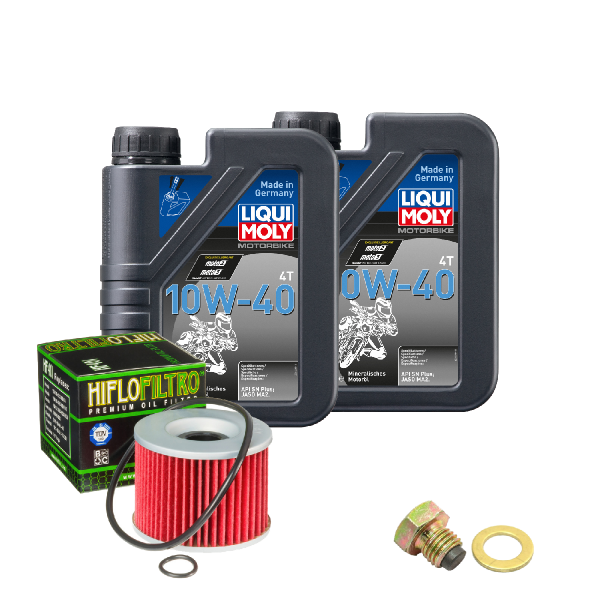 Kawasaki EL 250 B Eliminator Service Kit Öl LIQUI MOLY 10W-40 Ölfilter