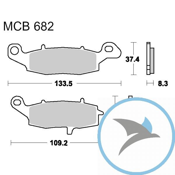 Bremsklotz Sinter vorne TRW oder 7328859 - MCB682SV