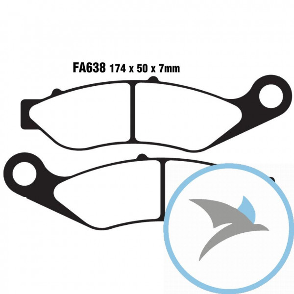 Bremsklotz Semi-Sinter V EBC - FA638V