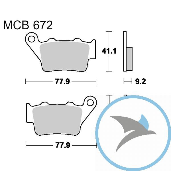 Bremsklotz Standard Offroad TRW oder 7370049 - MCB672EC