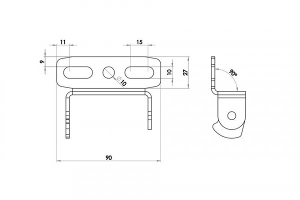 HIGHSIDER Kennzeichenhalter Universal Typ 7