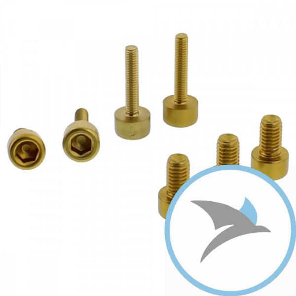 Schraube Tankdeckel Satz Pro Bolt alu gold - THO089G