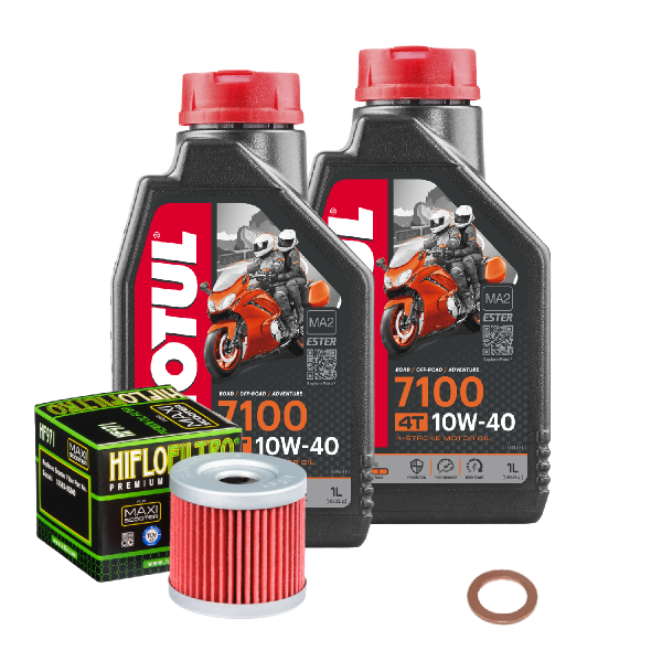 Suzuki UC 125 Epicuro Service Kit Ölwechsel Öl Motul 7100 10W40 Ölfilter