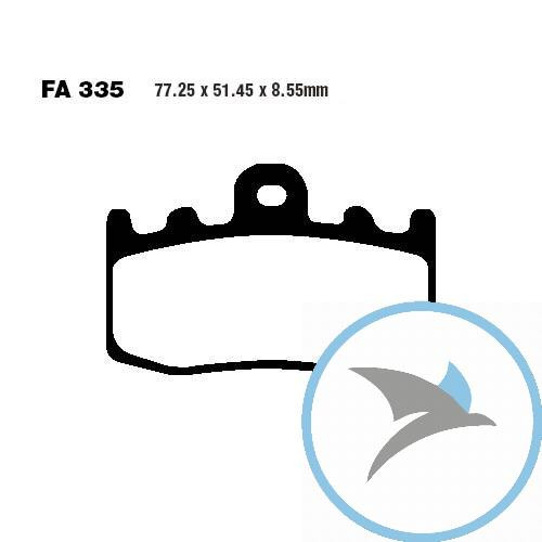 Bremsklotz Sinter HH EBC oder 7874134 - FA335HH