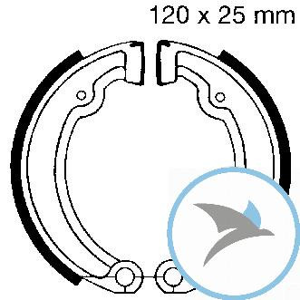 Bremsbacken ohne Feder EBC - 980