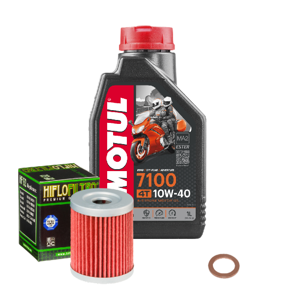 Suzuki DR-Z 125 L Service Kit Ölwechsel Öl Motul 7100 10W40 Ölfilter