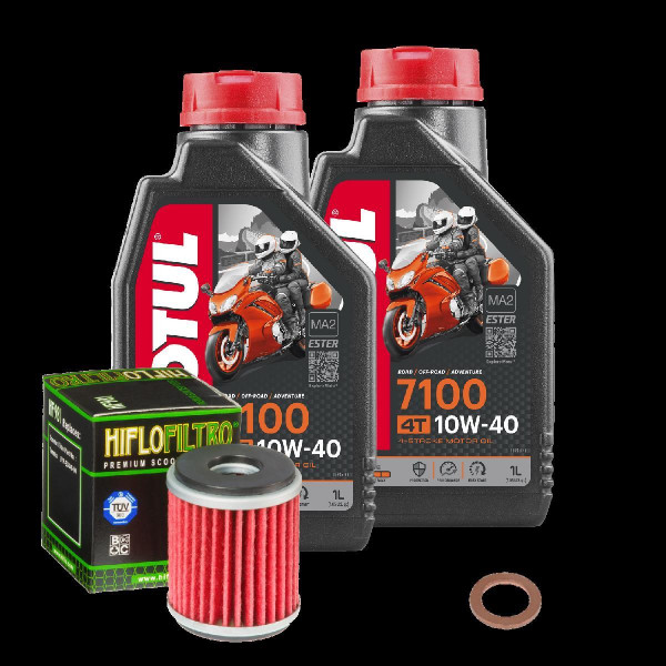 Yamaha VP 125 X-City Service Kit Ölwechsel Öl Motul 7100 10W40 Ölfilter