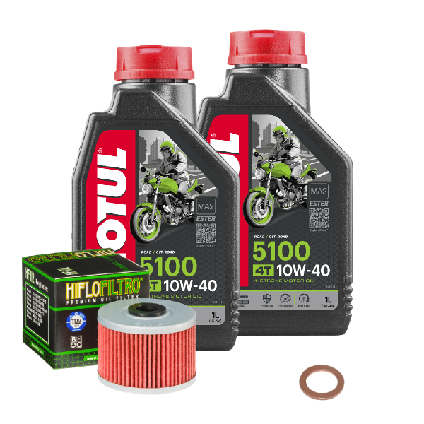 Honda XR 400 R Service Kit Ölwechsel Öl Motul 5100 10W40 Ölfilter