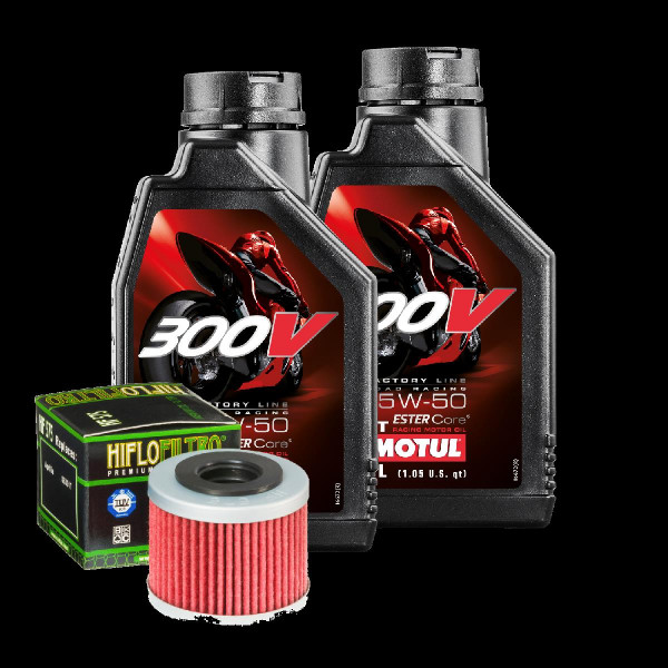 Aprilia MXV 450 Service Kit Ölwechsel Öl Motul 300V 15W50 Ölfilter