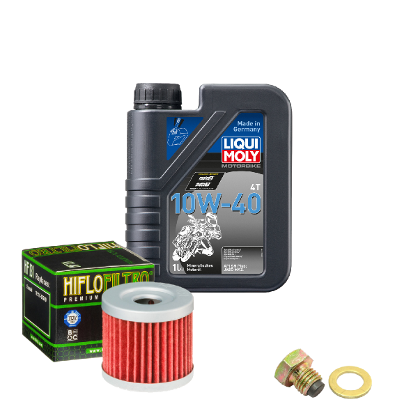 Suzuki GN 125 Service Kit Ölwechsel Öl LIQUI MOLY 10W-40 Ölfilter