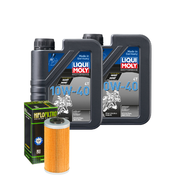 Husqvarna TC 449 ie Service Kit Ölwechsel Öl LIQUI MOLY 10W-40 Ölfilter