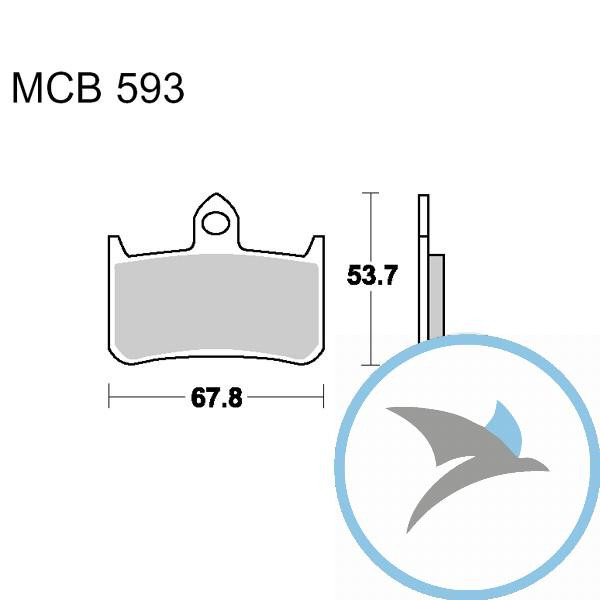 Bremsklotz Sinter vorne TRW oder 7328719 - MCB593SV