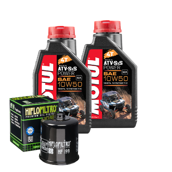 Polaris Scrambler 1000 XP Service Kit Öl Motul ATV-SxS 10W50 Ölfilter