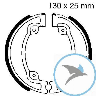 Bremsbacken mit Feder EBC oder 7860547 - H330