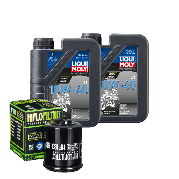 Malaguti Madison 250 Service Kit Ölwechsel Öl LIQUI MOLY 10W-40 Ölfilter