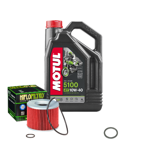 Triumph Adventurer 900 Service Kit Ölwechsel Öl Motul 5100 10W40 Ölfilter