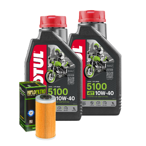 Husqvarna TE 449 ie Service Kit Ölwechsel Öl Motul 5100 10W40 Ölfilter