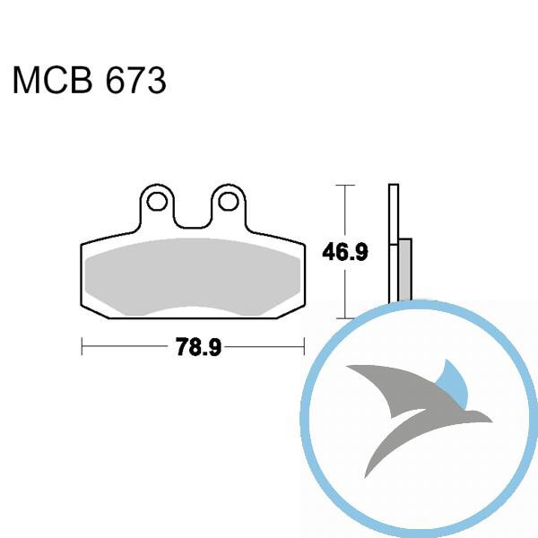 Bremsklotz Standard TRW oder 7320575 - MCB673