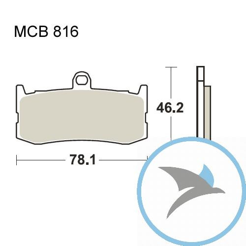 Bremsklotz Sinter vorne TRW oder 7322027 - MCB816SV