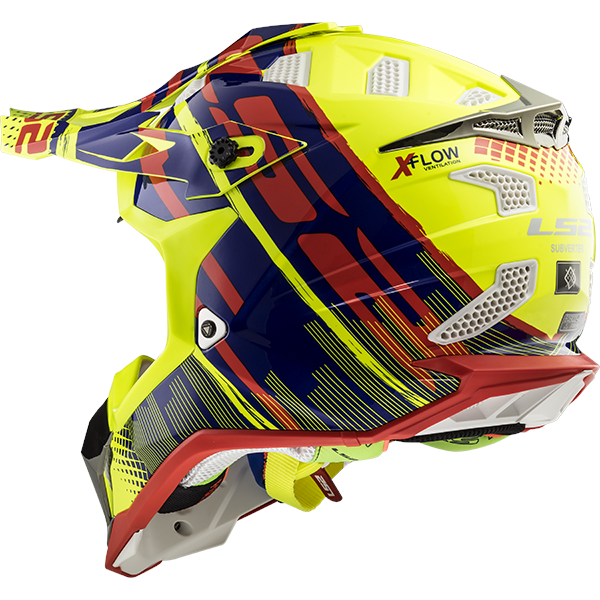 LS2 MX470 SUBVERTER BOMBER YELLOW BLUE RED