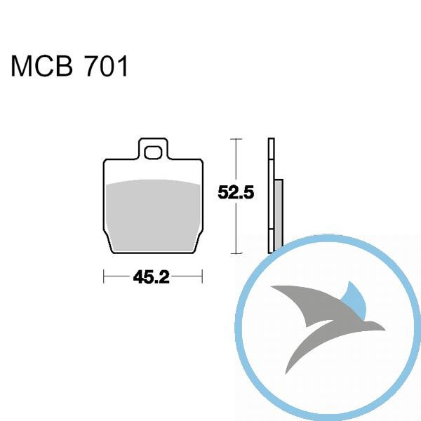 Bremsklotz Sinter Scooter TRW oder 7322944 - MCB701SR