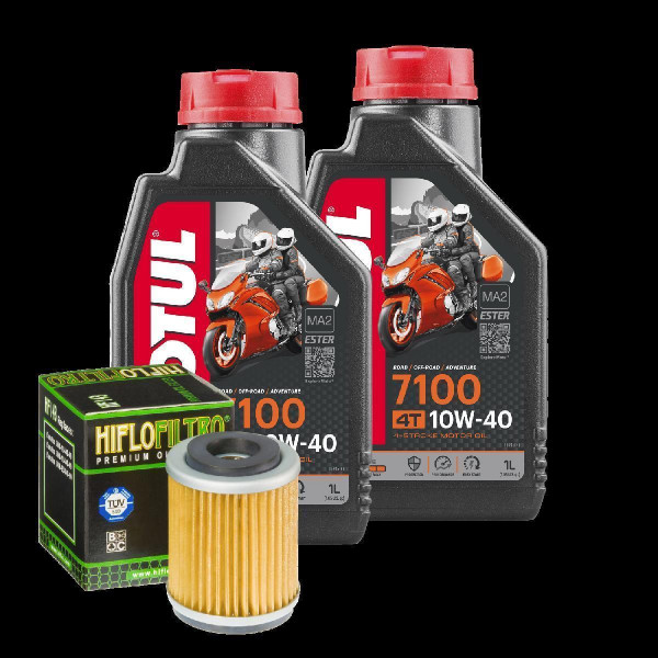 Yamaha YFM 250 XM Bear Tracker Service Kit Öl Motul 7100 10W40 Ölfilter