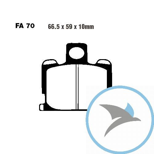 Bremsklotz Standard EBC oder 7871197 - FA070