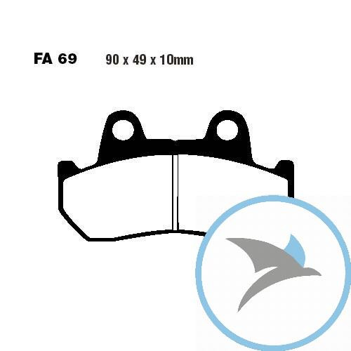 Bremsklotz Sinter HH EBC oder 7871619 - FA069HH