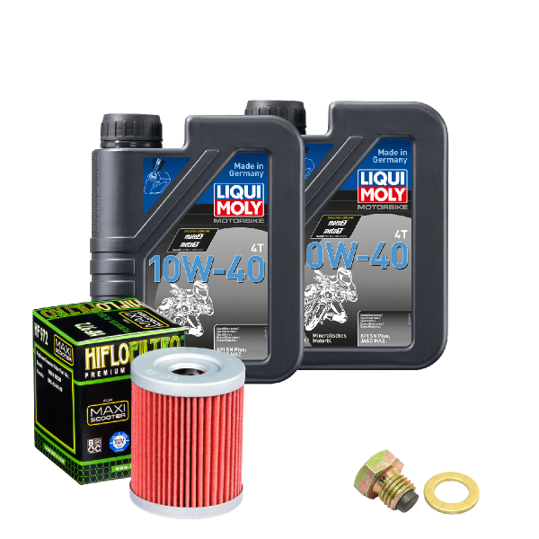 Suzuki AN 400 Burgman Service Kit Ölwechsel Öl LIQUI MOLY 10W-40 Ölfilter