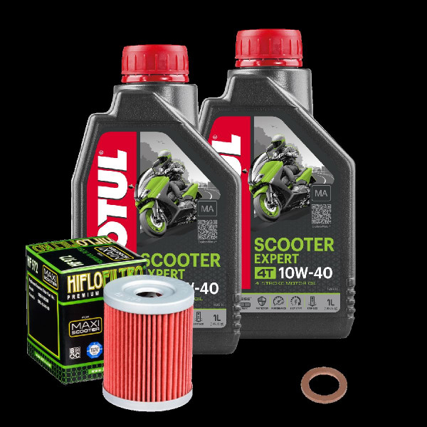 Suzuki AN 250 Burgman Service Kit Öl Motul Scooter 10W40 MA Ölfilter