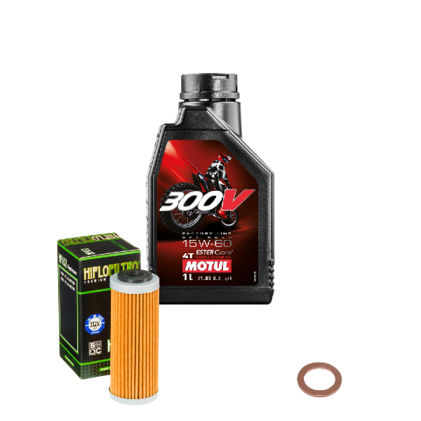 Husqvarna FE 350 Service Kit Ölwechsel Öl Motul 300V 15W60 Ölfilter