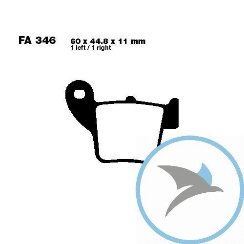 Bremsklotz Standard EBC oder 7875453 - FA346TT