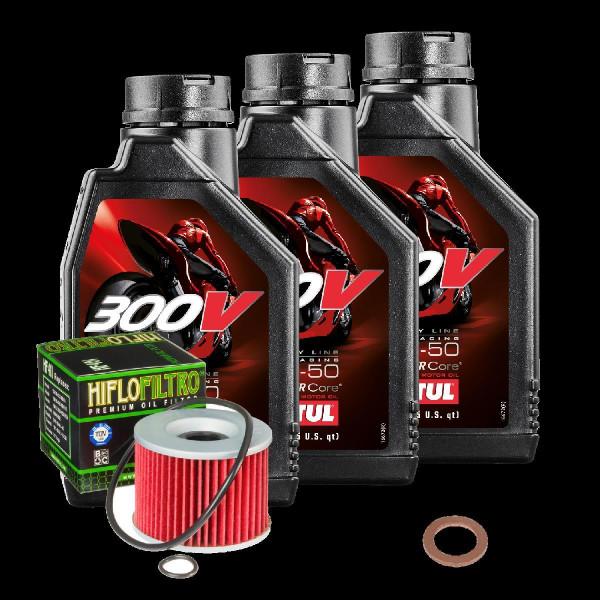 Kawasaki GTR 1000 A Service Kit Ölwechsel Öl Motul 300V 15W50 Ölfilter