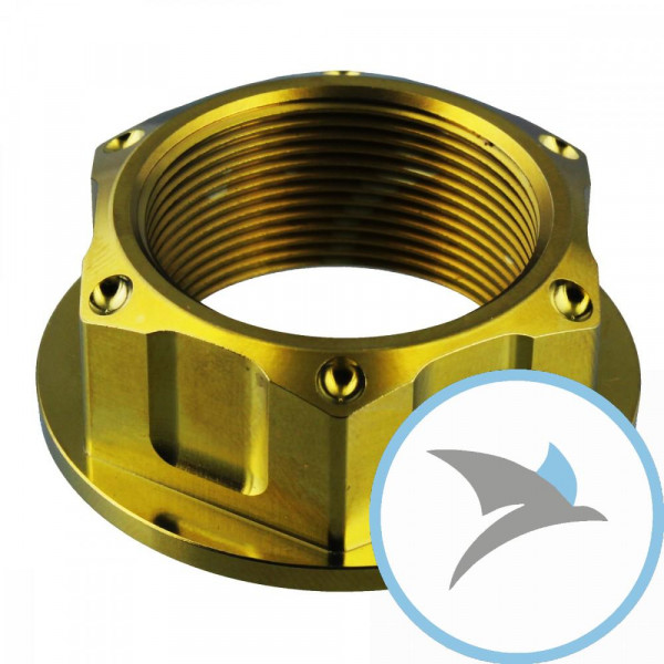 Mutter Lenkkopf Pro Bolt M24X1.00 mm Titan gold - TIYOKEO10G