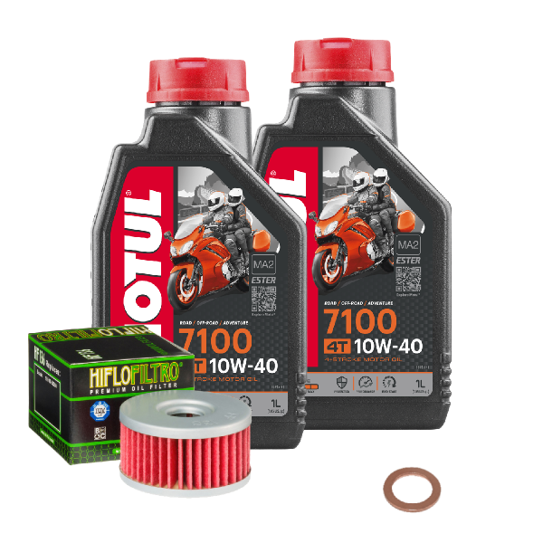 Suzuki VL 125 LC Intruder Service Kit Ölwechsel Öl Motul 7100 10W40 Ölfilter