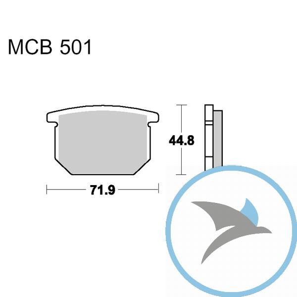 Bremsklotz Standard TRW oder 7326549 - MCB501