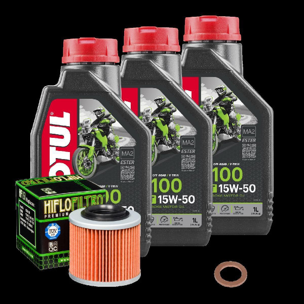 Aprilia Pegaso 650 N Service Kit Ölwechsel Öl Motul 5100 15W50 Ölfilter