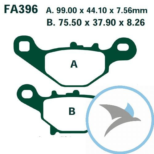 Bremsklotz Standard Scooter EBC oder 7875420 - SFA396