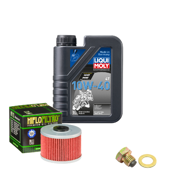 Kawasaki KLX 110 A Service Kit Ölwechsel Öl LIQUI MOLY 10W-40 Ölfilter