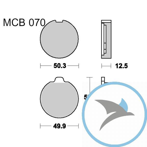 Bremsklotz Standard TRW oder 7326283 - MCB70