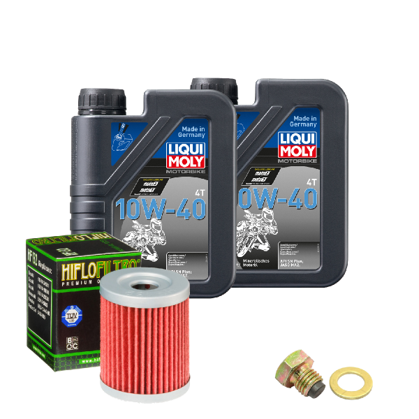 Suzuki RV 200 Van Van Service Kit Ölwechsel Öl LIQUI MOLY 10W-40 Ölfilter