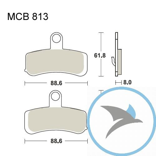 Bremsklotz Sinter vorne TRW oder 7321391 - MCB813SV