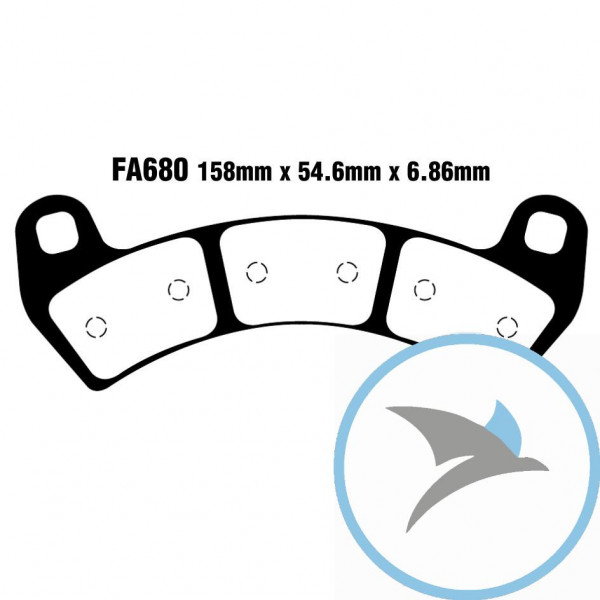 Bremsklotz Sinter R EBC - FA680R