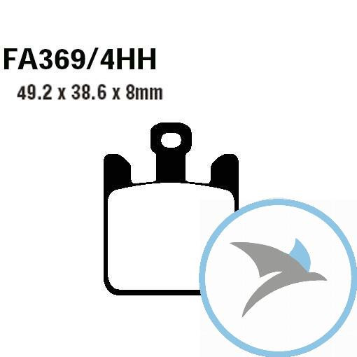 Bremsklotz Sinter HH EBC oder 7874043 - FA369/4HH