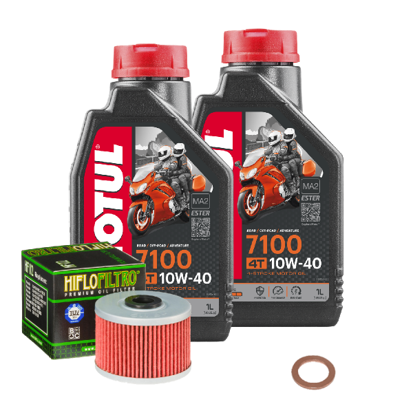 Honda XR 400 R Service Kit Ölwechsel Öl Motul 7100 10W40 Ölfilter