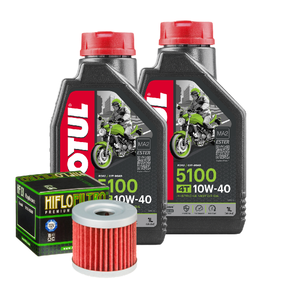 Sachs XTC 125 Service Kit Ölwechsel Öl Motul 5100 10W40 Ölfilter