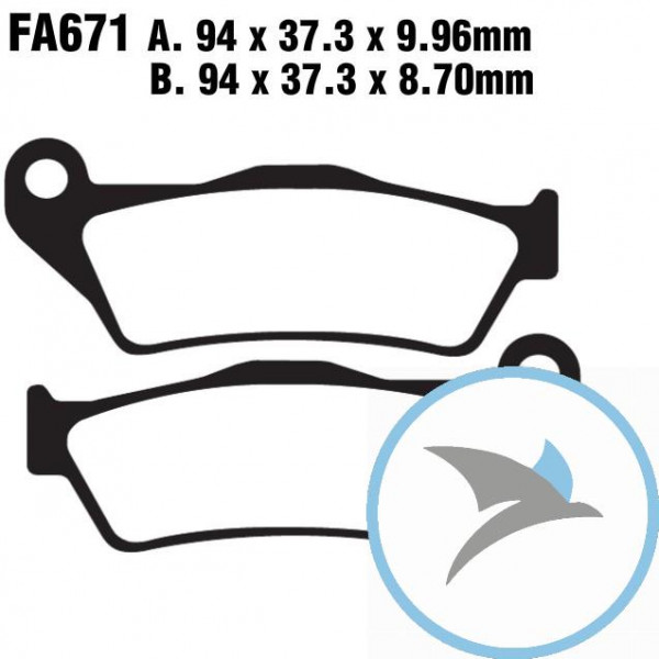 Bremsklotz Standard EBC - FA671